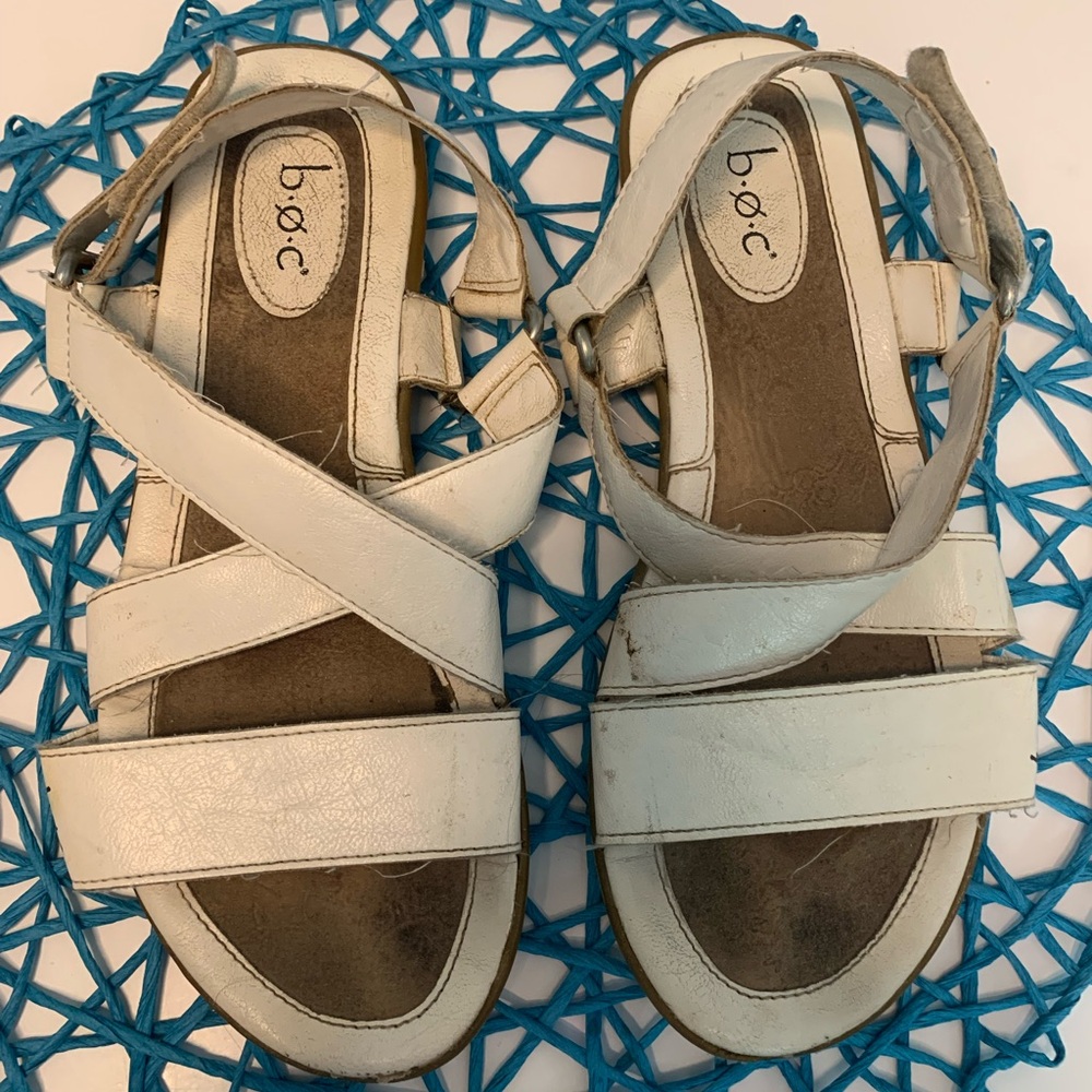 Boc white comfortable sandals. Size 9